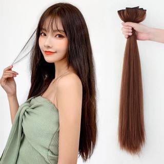 Sét 3 dải kẹp thẳng - dải 2 phím bấm tóc kẹp phồng loại mỏng nhẹ tự nhiên