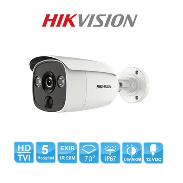 CAMERA HD-TVI 5Mp HIKVISION DS-2CE12H0T-PIRL chống báo động giả - Hàng chính Hãng
