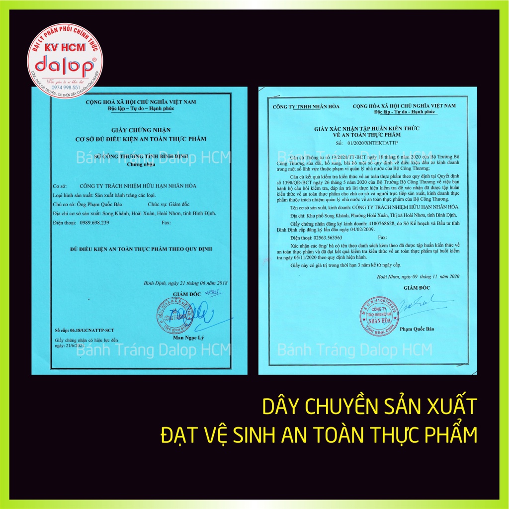 COMBO 5 bịch  bánh tráng nước dừa nướng sẵn Dalop - Bánh mới mỗi ngày - Chính gốc Cty TNHH Nhân Hòa - Bình Định