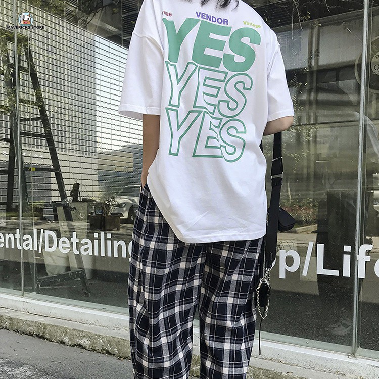 Áo thun tay ngắn dáng rộng siêu đẹp màu hồng Unisex【CALF】