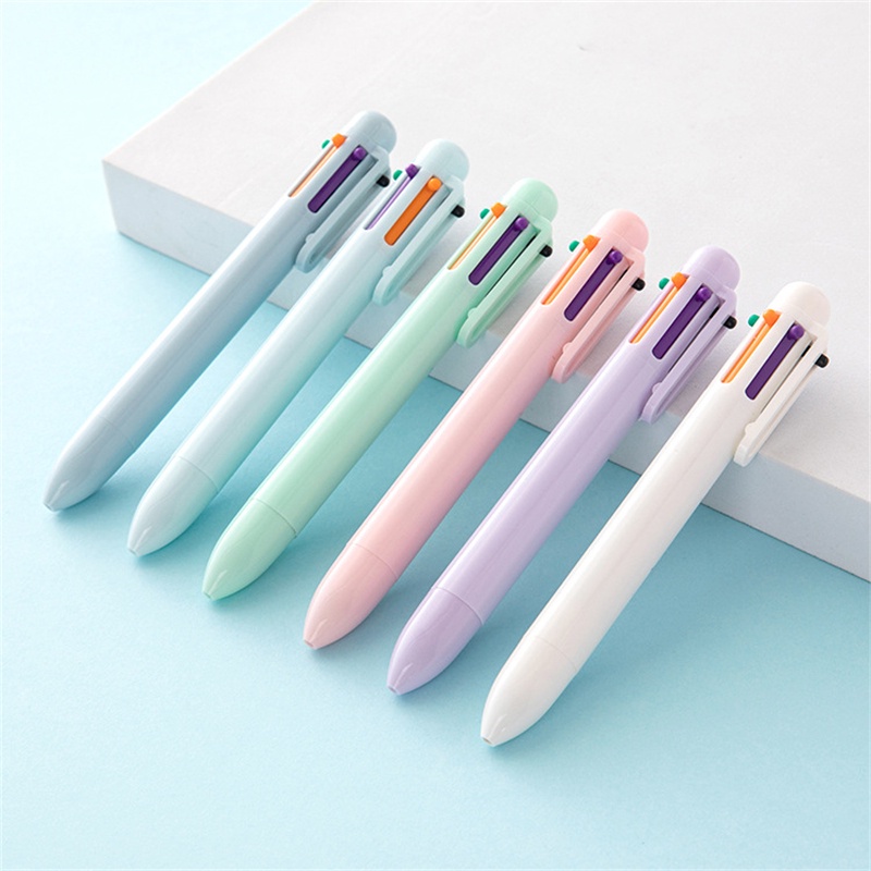 1 Bút Bi Nhiều Màu Sắc Ngòi 0.5mm 6 Trong 1 C7098