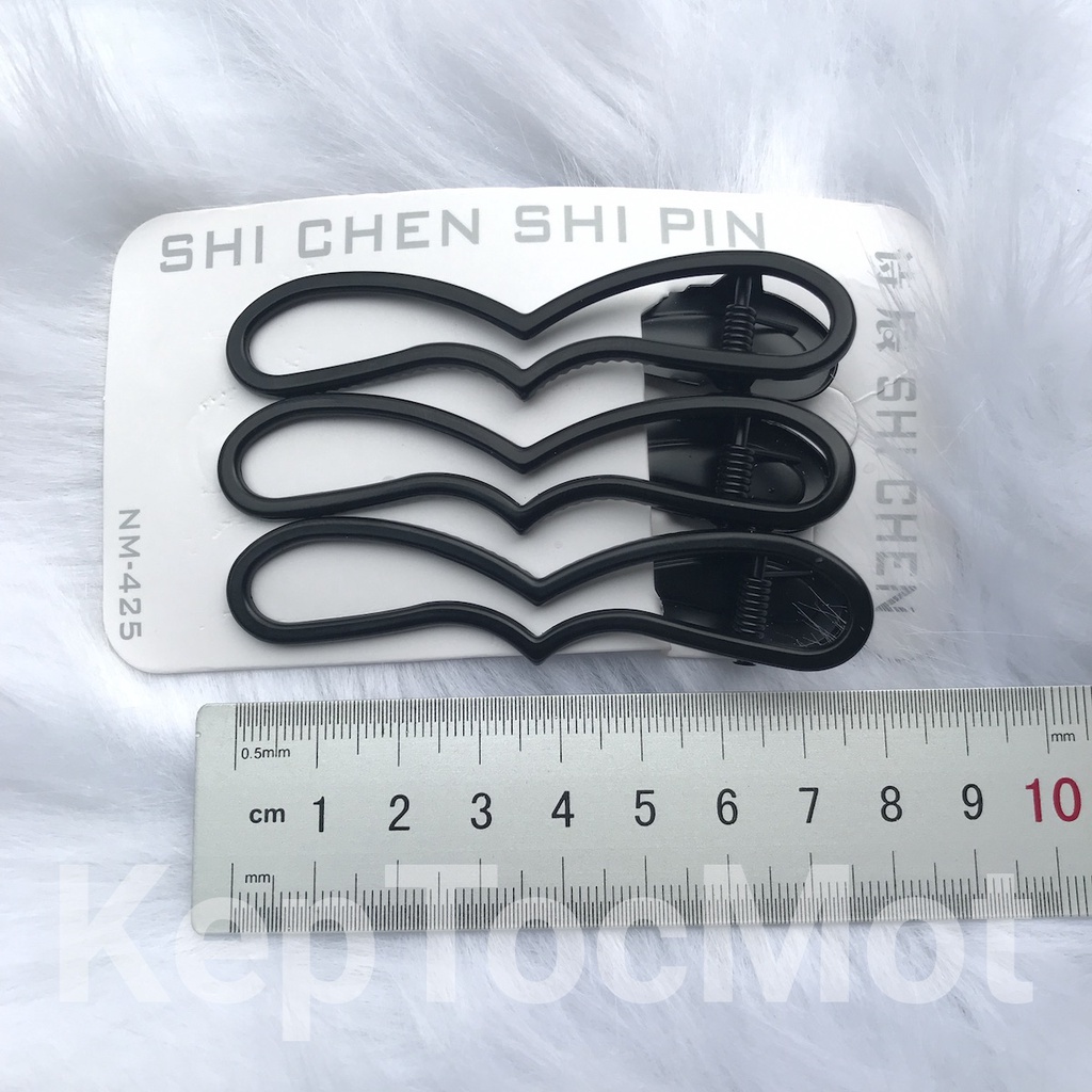3 - 4 cái Kẹp tóc mái cute màu đen kt251