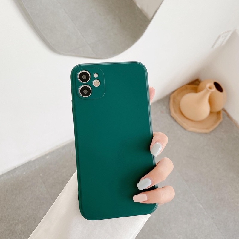 Ốp lưng trơn màu thời trang viền vuông iP6.6s.6plus.6splus.7.8.7plus.8plus đến iP12promax