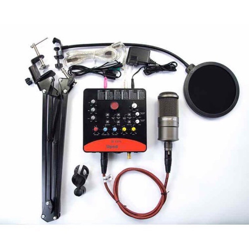 Bộ thu âm livestream cao cấp Icon upod pro và mic Takstar Sm8b full phụ kiện
