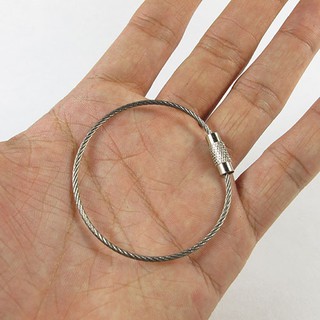 (Combo 5 sợi) Vòng dây thép móc chìa khóa
