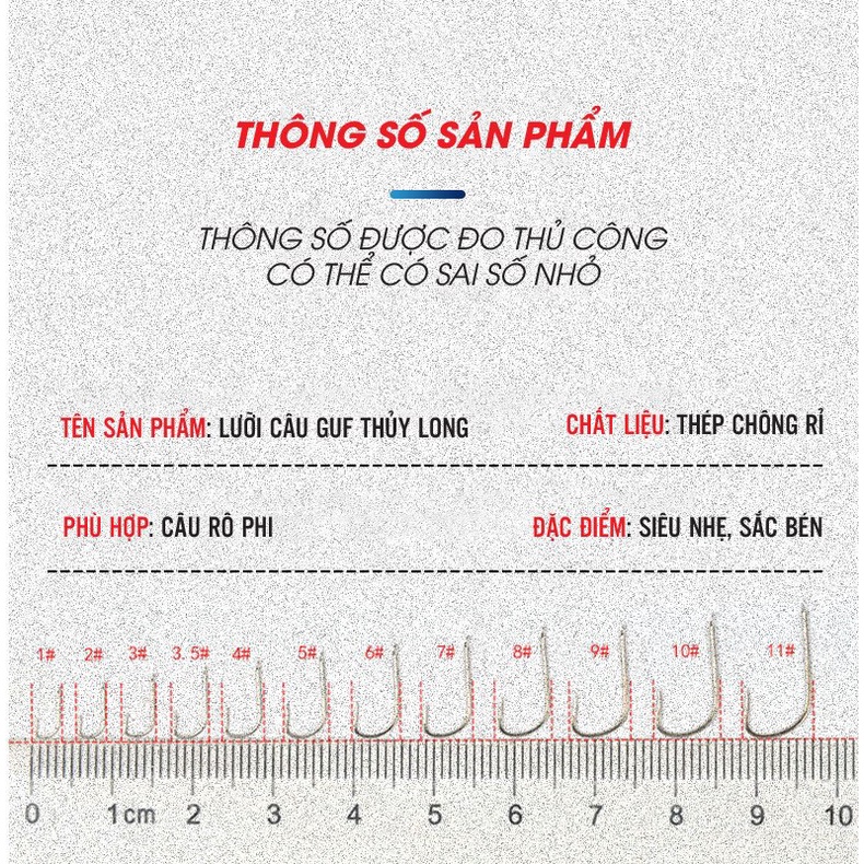 Lưỡi Câu GUF Thủy Long