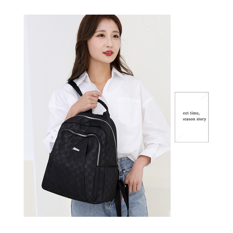 Ba Lô Du Lịch Vải Oxford In Chữ Phong Cách Thời Trang 2022 Cho Nữ