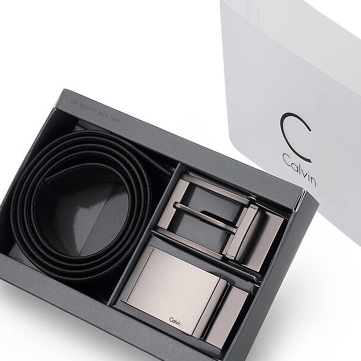 Thắt lưng nam da cao cấp, dây nịt nam phong cách hàn quốc - Dây lưng khóa tự động Full option