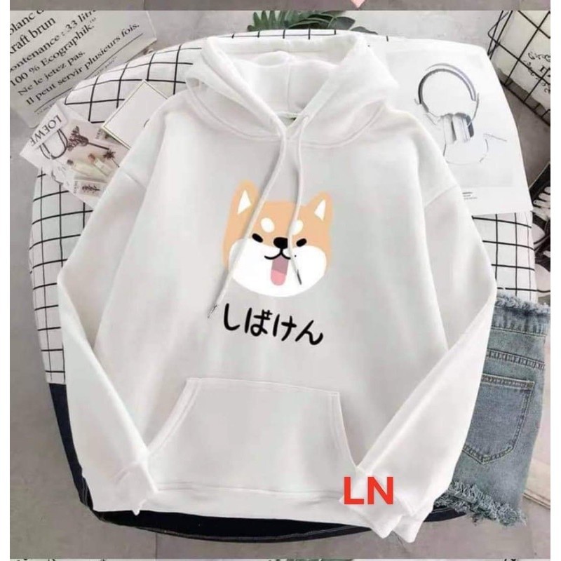 Áo hoodie cún má chữ hàn 5D LN12, Áo nỉ Unisex from rộng, Chất nỉ ấm mặc không xù, thiết kế phong cách - MODY