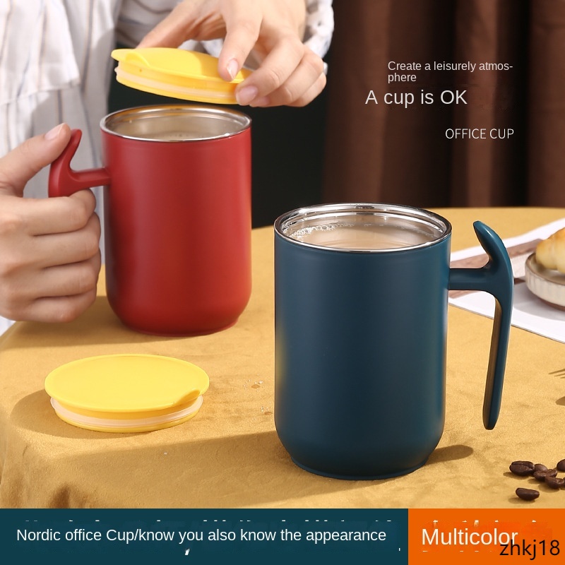 Cốc Cà Phê Cách Nhiệt Bằng Thép Không Gỉ 304 Thiết Kế Tối Giản Hiện Đại Phong Cách Châu Âu