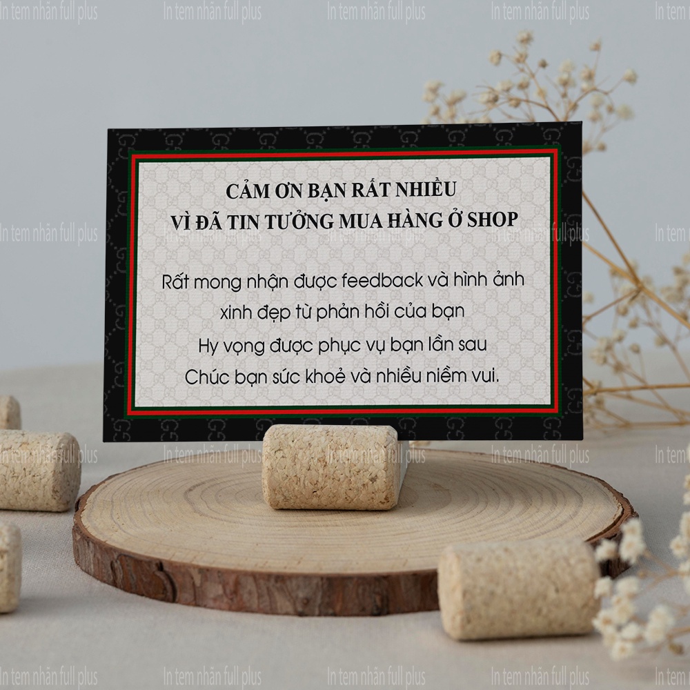 Thank You Card G.G Sang Trọng - Thiệp Cám ơn, Thẻ Thank you Siêu Đẹp, Siêu Rẻ