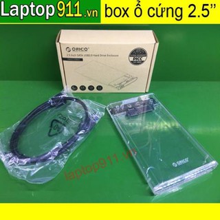 Box ổ cứng laptop trong suốt hộp đựng ổ cứng laptop biến ổ cứng 2.5 inch thành ổ gắn ngoài dùng qua cổng usb