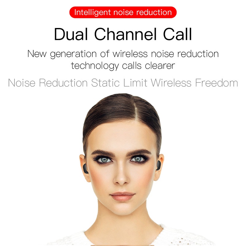 Tai Nghe Bluetooth 5.0 Không Dây TWS E6S Giảm Tiếng Ồn Chống Thấm Nước Có Micro Dành Cho Điện Thoại Thông Minh