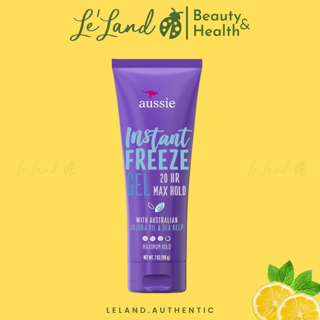 Gel giữ nếp tóc xoăn Aussie Instant Freeze Sculpting Hair Gel 198g