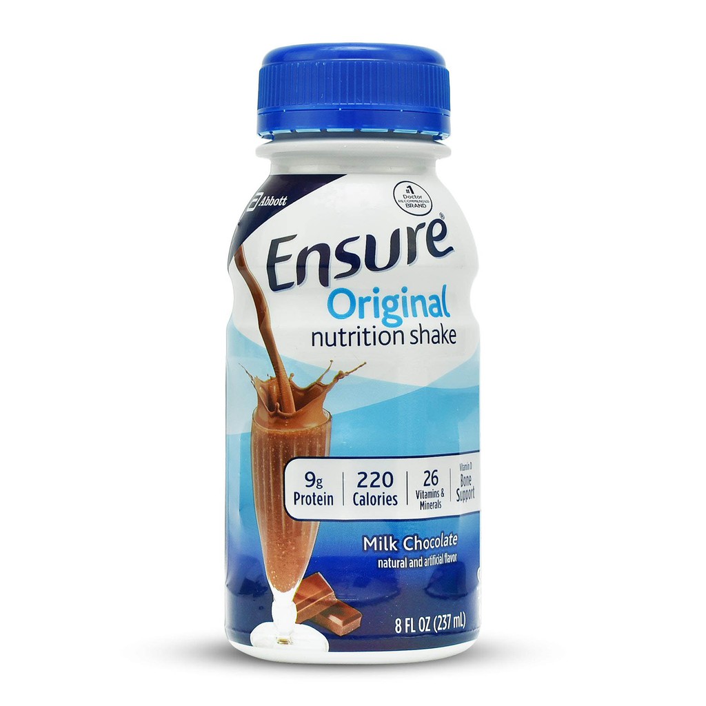 Date 12/23 Thùng 30 chai Sữa Nước Ensure Mỹ hương Vani và Chocola loại 237ml | Siêu Thị Mới