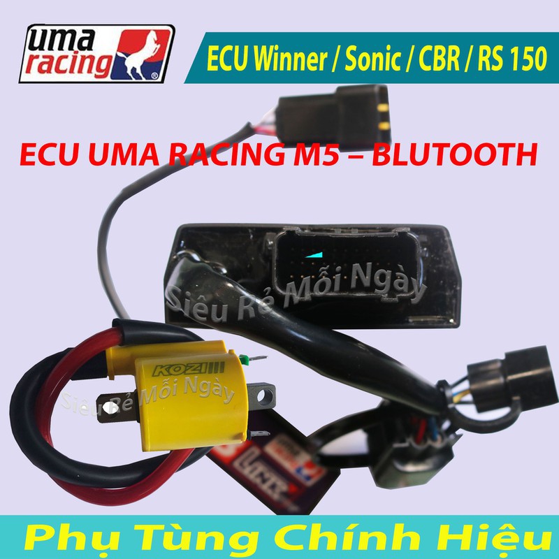 Combo ECU UMA M5 BLUTOOTH và Mobin Sườn Kozi Fi Cho WINNER, SONIC, CBR, RS 150