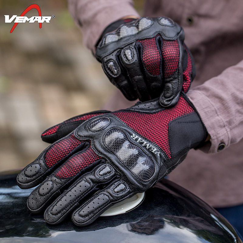 Găng Tay Xe Máy Gù Carbon VEMAR VM175