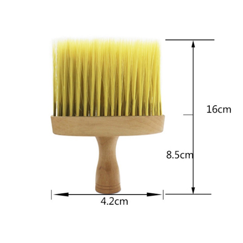 (Hàng Mới Về) Cọ Quét Tóc Phủi Tóc Trên Cổ Tay Cầm Bằng Gỗ Tiện Dụng