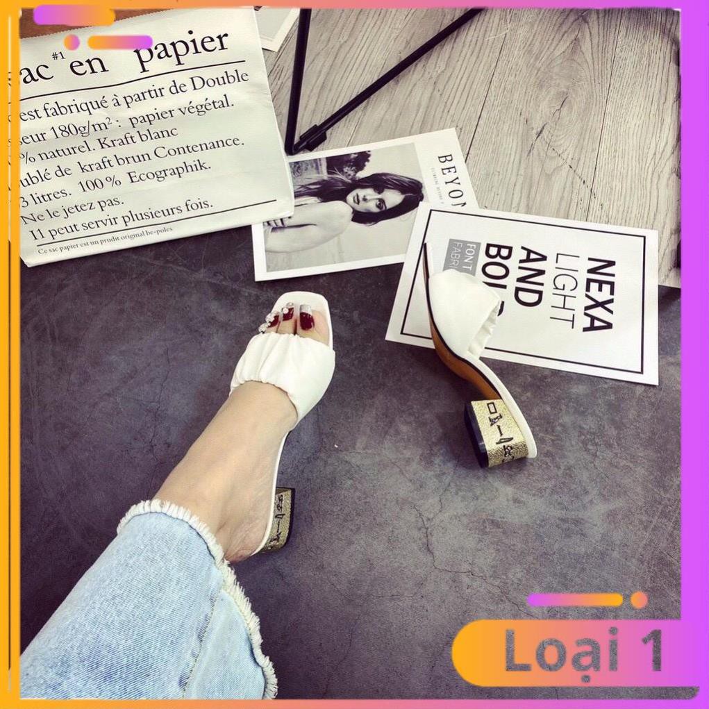 FREE SHIP Guốc nữ , dép nữ cao gót chữ kí 5p êm chân dễ mang