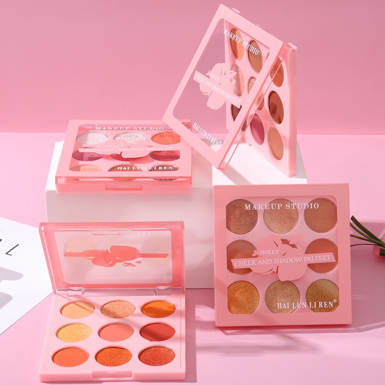 Phấn Mắt Siêu Đẹp SWEET CHEEK AND SHADOW PALTEET 9 Ô Màu NO:HR-7123
