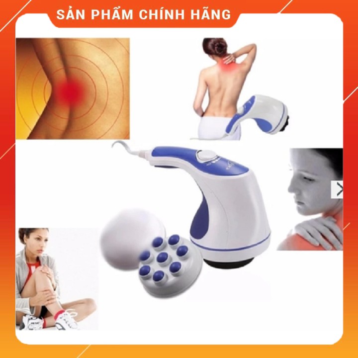 Máy mát xa cầm tay - Máy massage trị liệu đau nhức toàn thân 5 đầu Relax and t