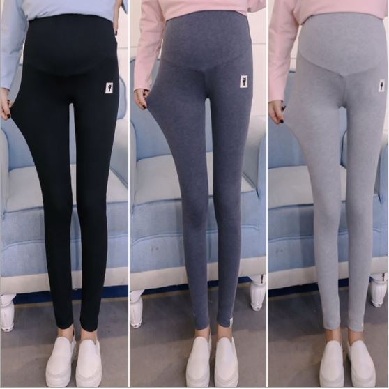 Quần legging bầu dài cạp cao chất 100% cotton đủ size