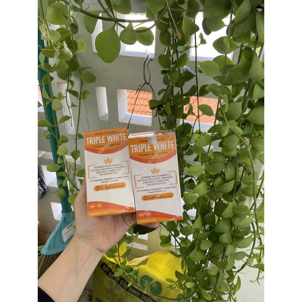 Viên Uống Trắng Da, Chống Nắng, Giảm Thâm Nám, Chống Lão Hoá của Mỹ - TRIPLE WHITE | BigBuy360 - bigbuy360.vn