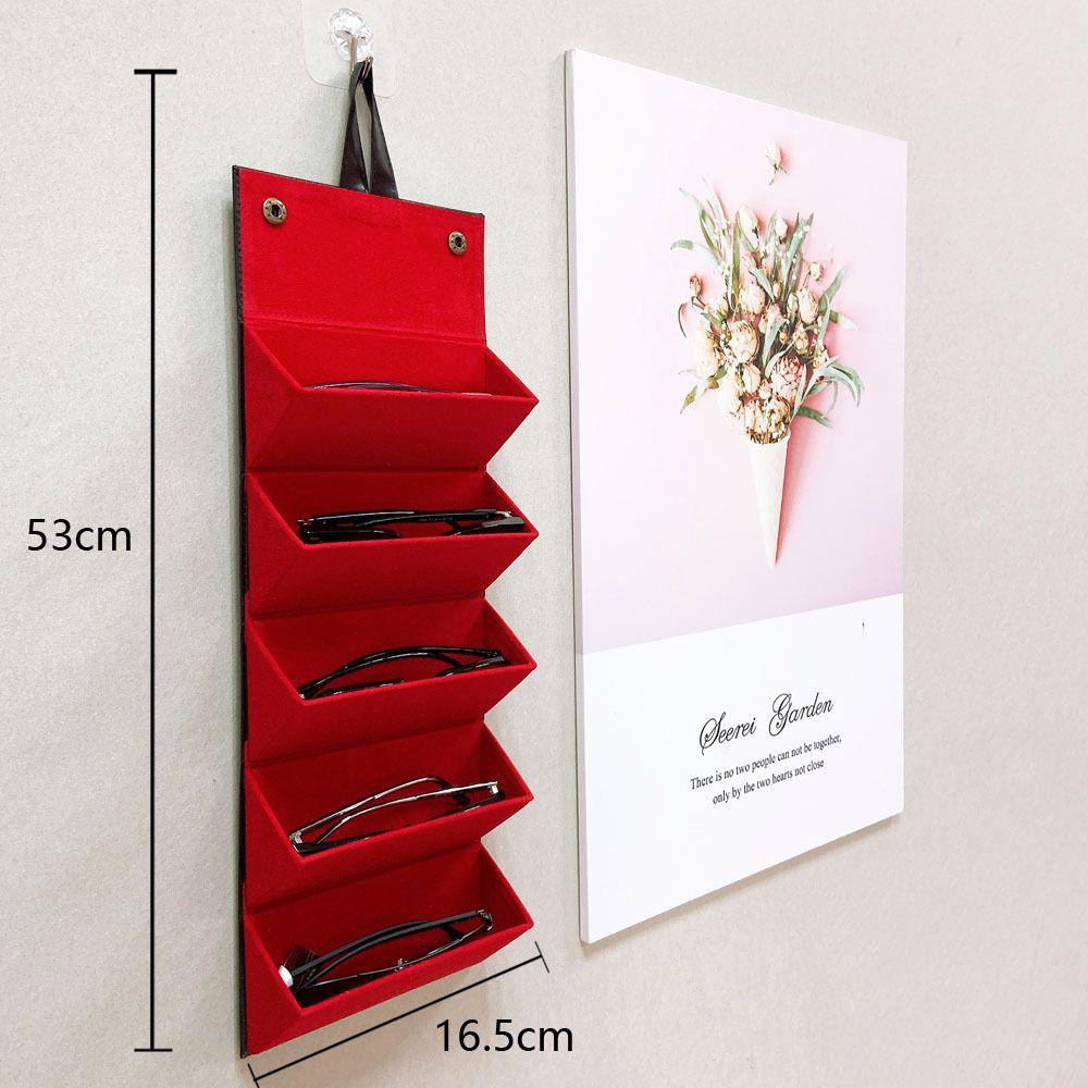 QQMALL Hộp Đựng Mắt Kính Bằng PU Có Thể Gấp Gọn Tiện Dụng