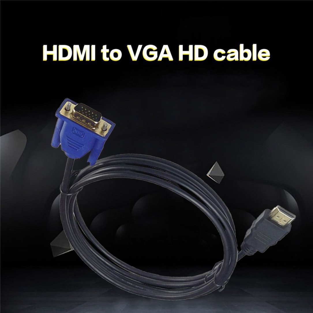 (1207Discount) Dây Cáp Lưới Nam Châm Cổng Hdmi Sang Vga Hd 1m