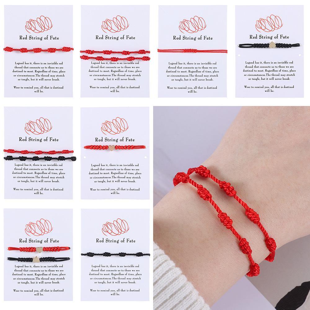 BEAUTY Vòng Tay Dây Đỏ May Mắn Có Khóa Cài Tùy Chỉnh Phong Cách Tây Tạng
