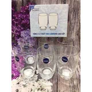 set 6 ly thủy tinh luminac