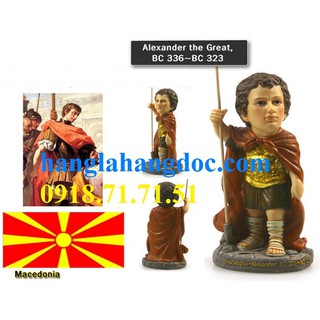 Tượng 3D thu nhỏ cao cấp của Alexander Đại đế, cao 15cm