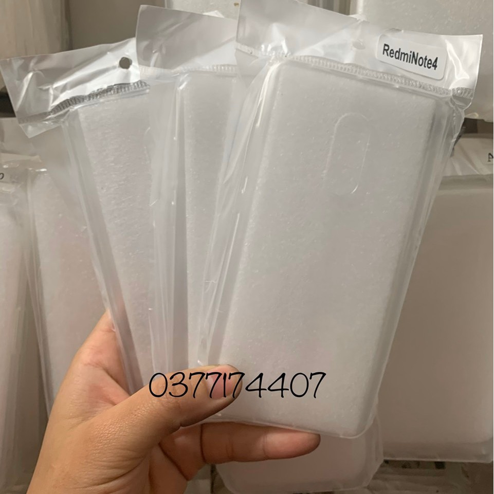 Bộ 3 ốp dẻo cao cấp Xiaomi Redmi Note 4 trong suốt - Hàng loại 1