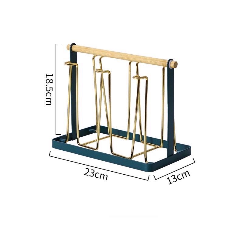 Úp ly, úp cốc tay cầm gỗ tre cao cấp phong cách Bắc Âu mẫu mới 2021