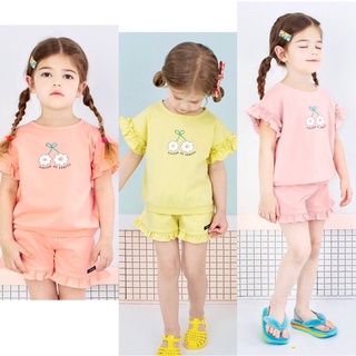 Set cánh dơi Petite hoa quần bèo dễ thương Nga Fish S11b5