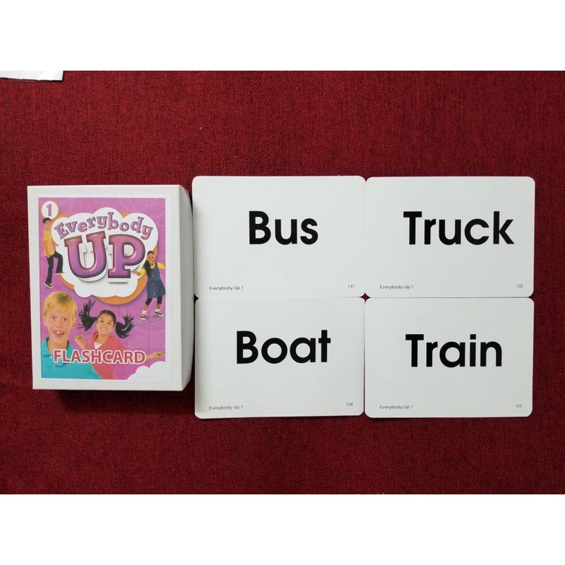 Thẻ học - FLASHCARD Everybody Up 1,2,3,4,5 và Starter (Ép plastic, CAM KẾT CHẤT LƯỢNG) Giáo cụ dạy học không thể thiếu