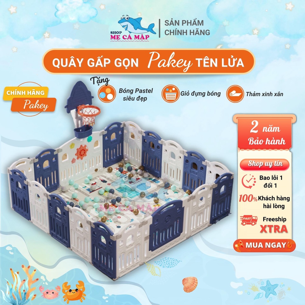 Quây cũi nhựa gấp gọn TẶNG KÈM 1 THẢM XPE DÀY,  quây bóng chốt 360 linh hoạt chất liệu nhựa HDPE an toàn và cao cấp