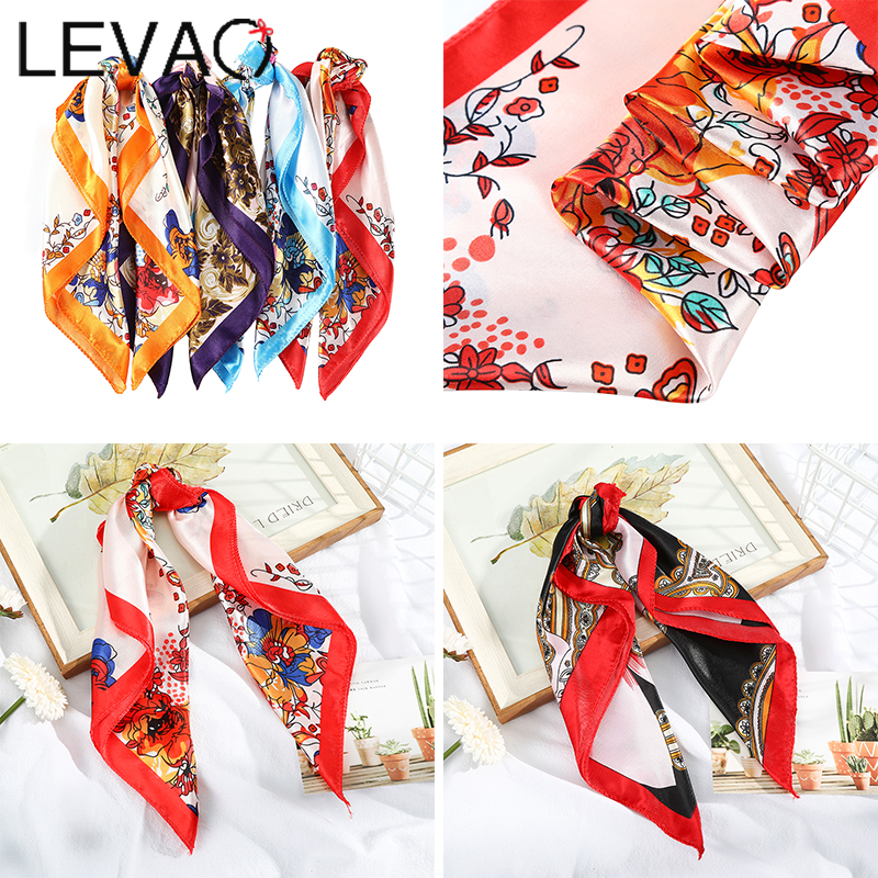 Khăn Vuông In Họa Tiết Thời Trang Cho Nữ 50X50Cm