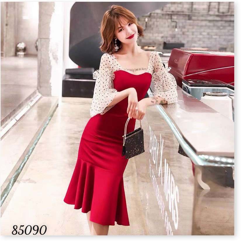 Đầm Umi đuôi cá phối lưới cực sang , tôn dáng đẹp cho chị em KHANH AN FASHION