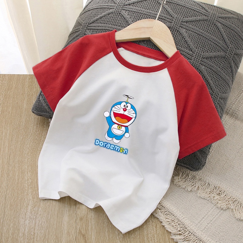 Áo Thun Tay Ngắn In Hình Doremon 3Xl Dễ Thương Cho Nam