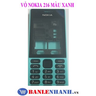 VỎ NOKIA 216 MÀU XANH