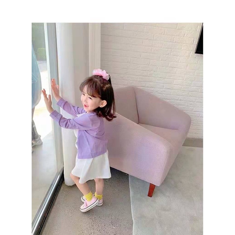[Babycat] Áo Khoác Cardigan Dệt Kim Mỏng Chống Nắng Phong Cách Nhật Hàn Thời Trang Mùa Hè Cho Bé Gái Trung Niên