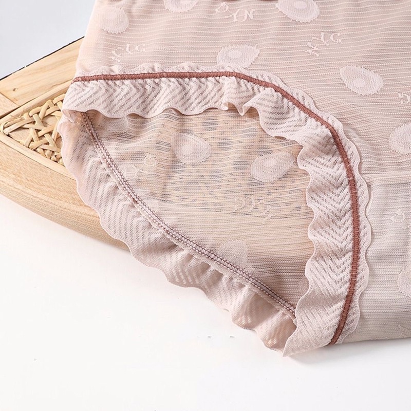 Quần Lót Nữ Su Ren Cao Cấp Phối Nơ Hoạ Tiết Bơ Mềm Mại Sexy 626