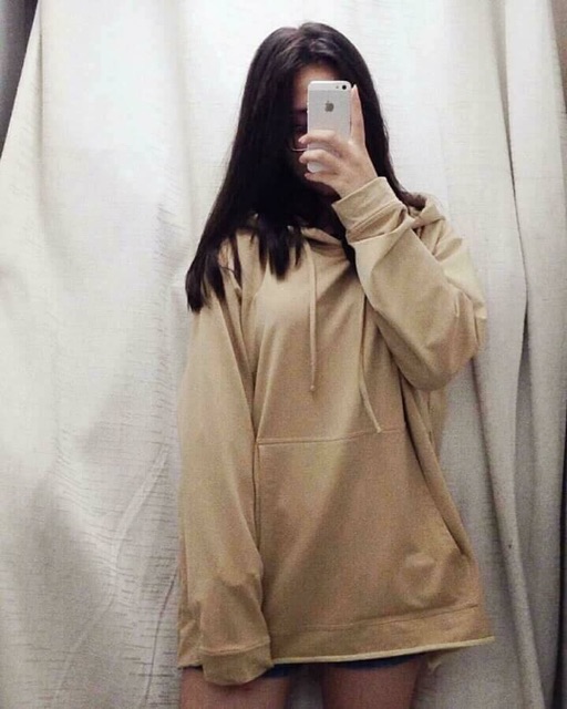 Hoodie màu tan trơn (MS 42) | BigBuy360 - bigbuy360.vn