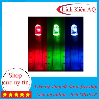 combo 10 led 3 màu rgb 2 chân