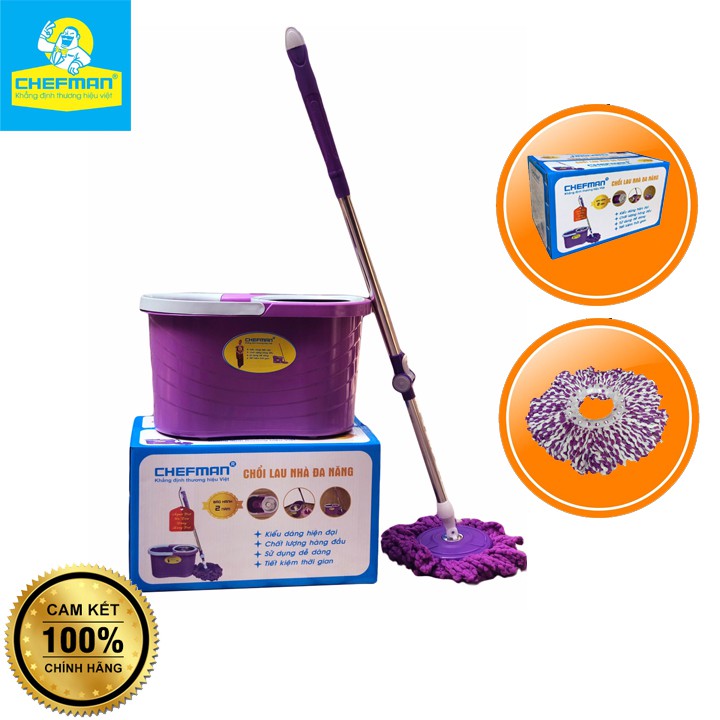 Chổi Lau Nhà Chefman CM - 416V Bảo Hành 12 Tháng, Hàng Chính Hãng CHEFMAN