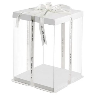 Hộp Bánh Kem Trong Vuông Cao 30cm