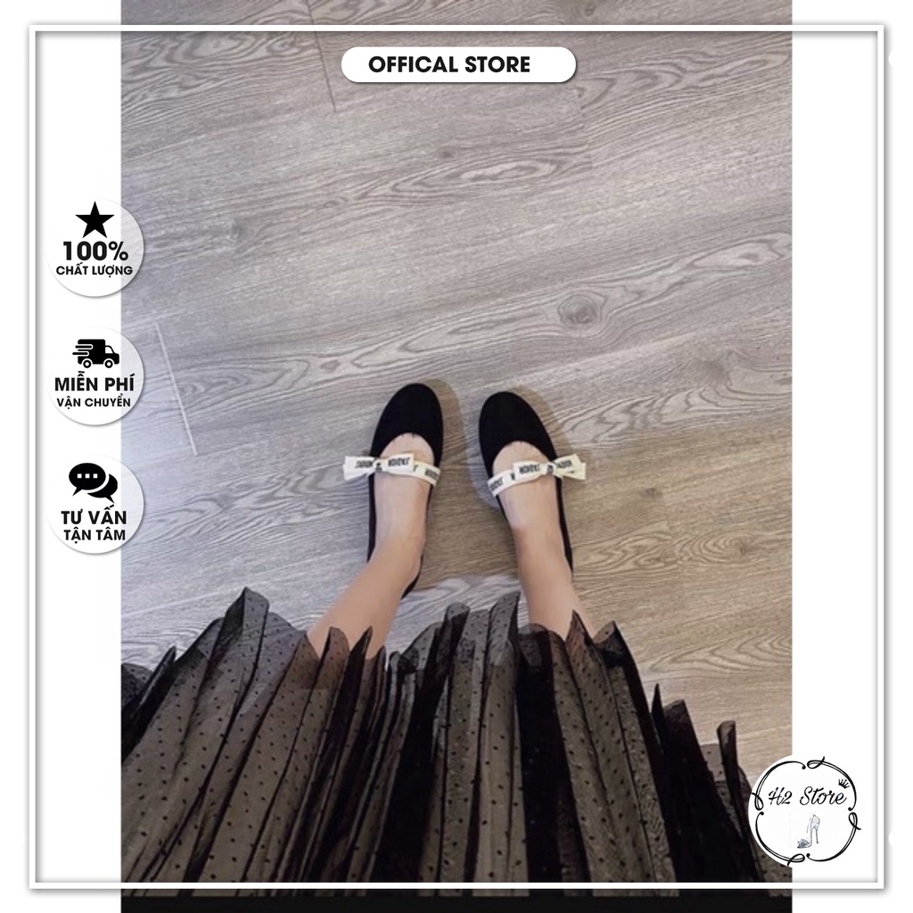 👠👟 Giày dior quai nơ tiểu thư kèm hộp ⚡