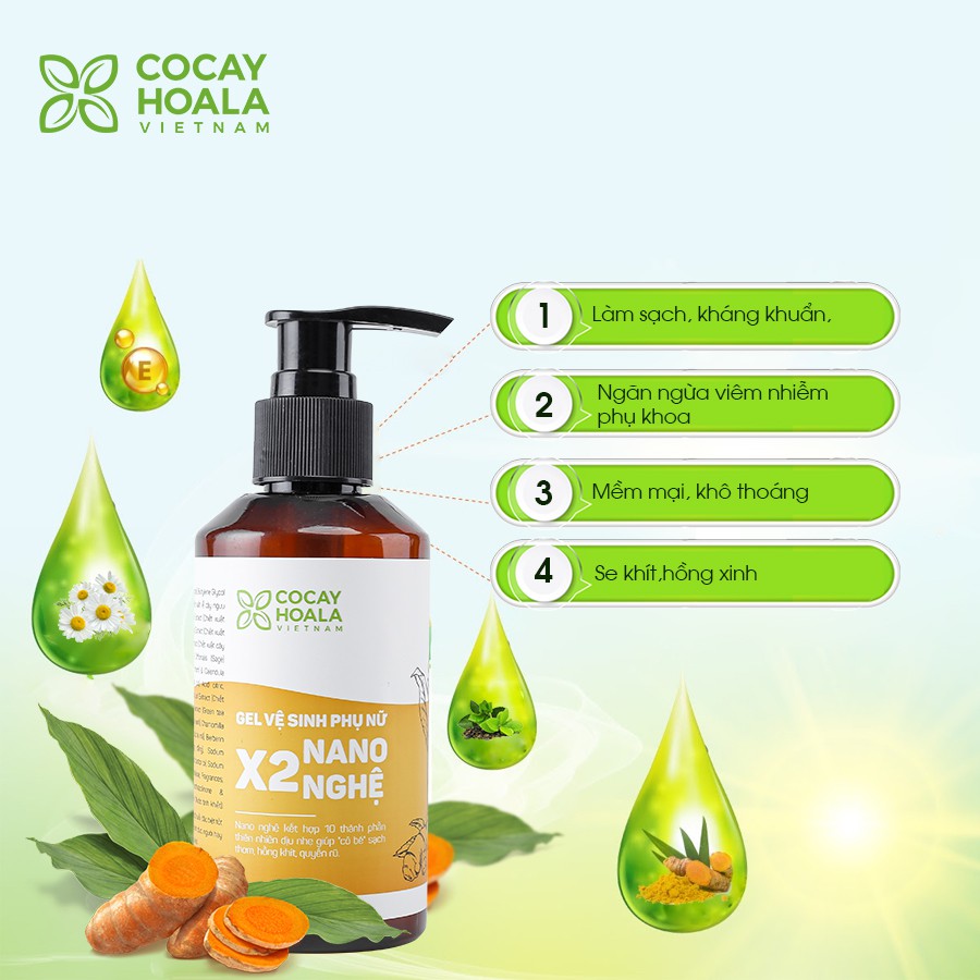 [ Tặng đũa thần hồi xuân 50k] Gel vệ sinh vùng kín Cocayhoala làm hồng se khít cân bằng pH | BigBuy360 - bigbuy360.vn