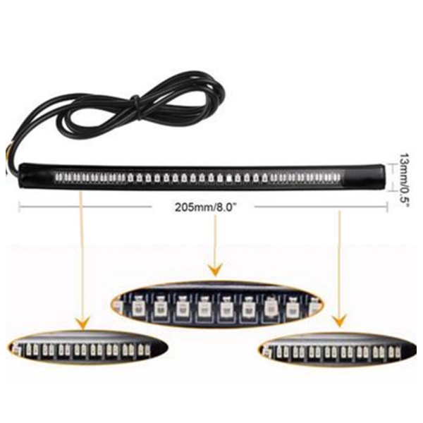 Đèn Led Tín Hiệu 48 Smd Chống Nước Gắn Đuôi Xe Máy